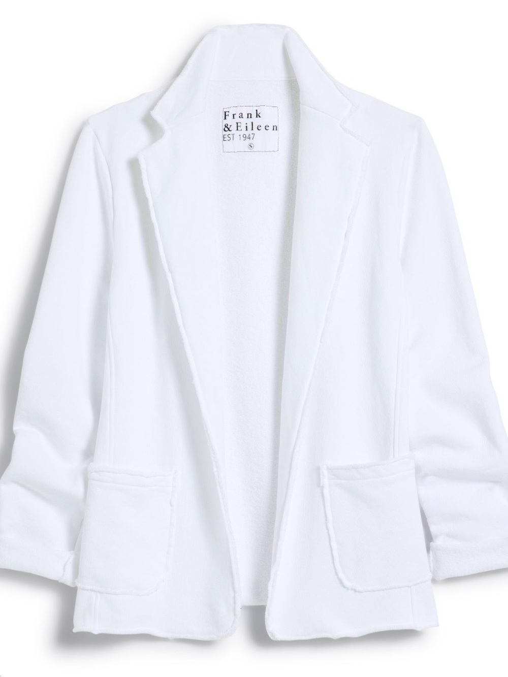 Frank & Eileen White Dublin Blazer with Triple Terry